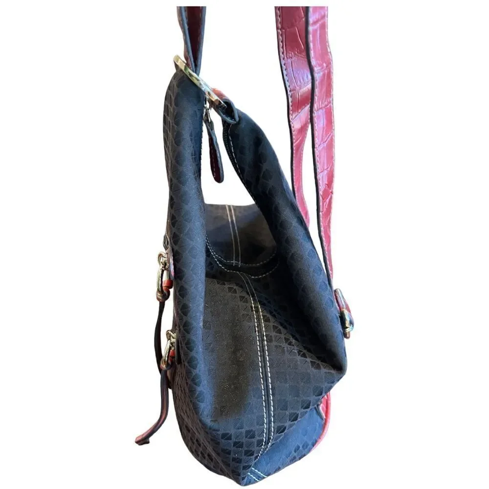 Nine & Company Unique Leather and Canvas Backpack